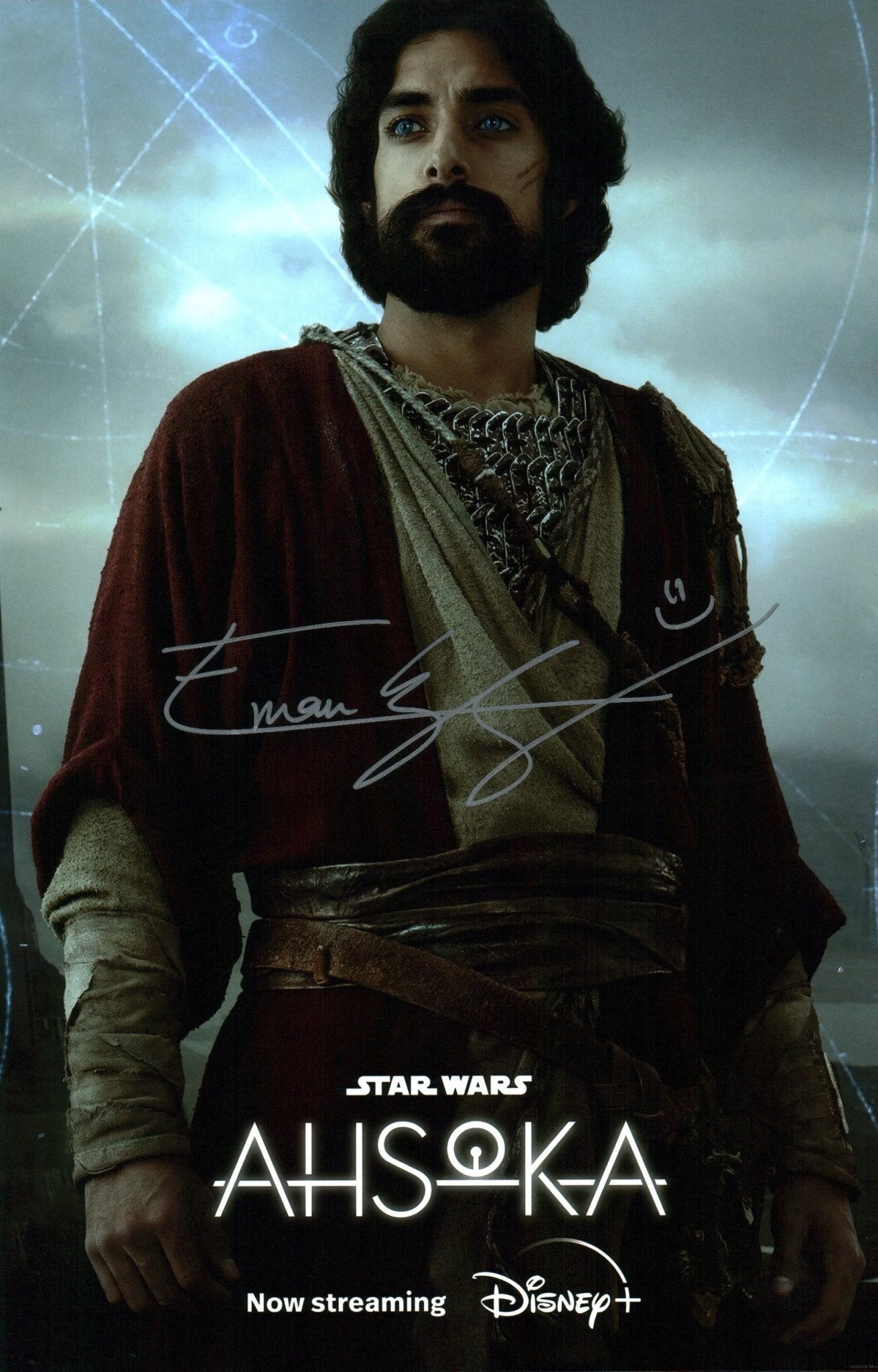 Eman Esfandi Star Wars Ahsoka 11x17 Signed Photo Poster JSA Certified Autograph