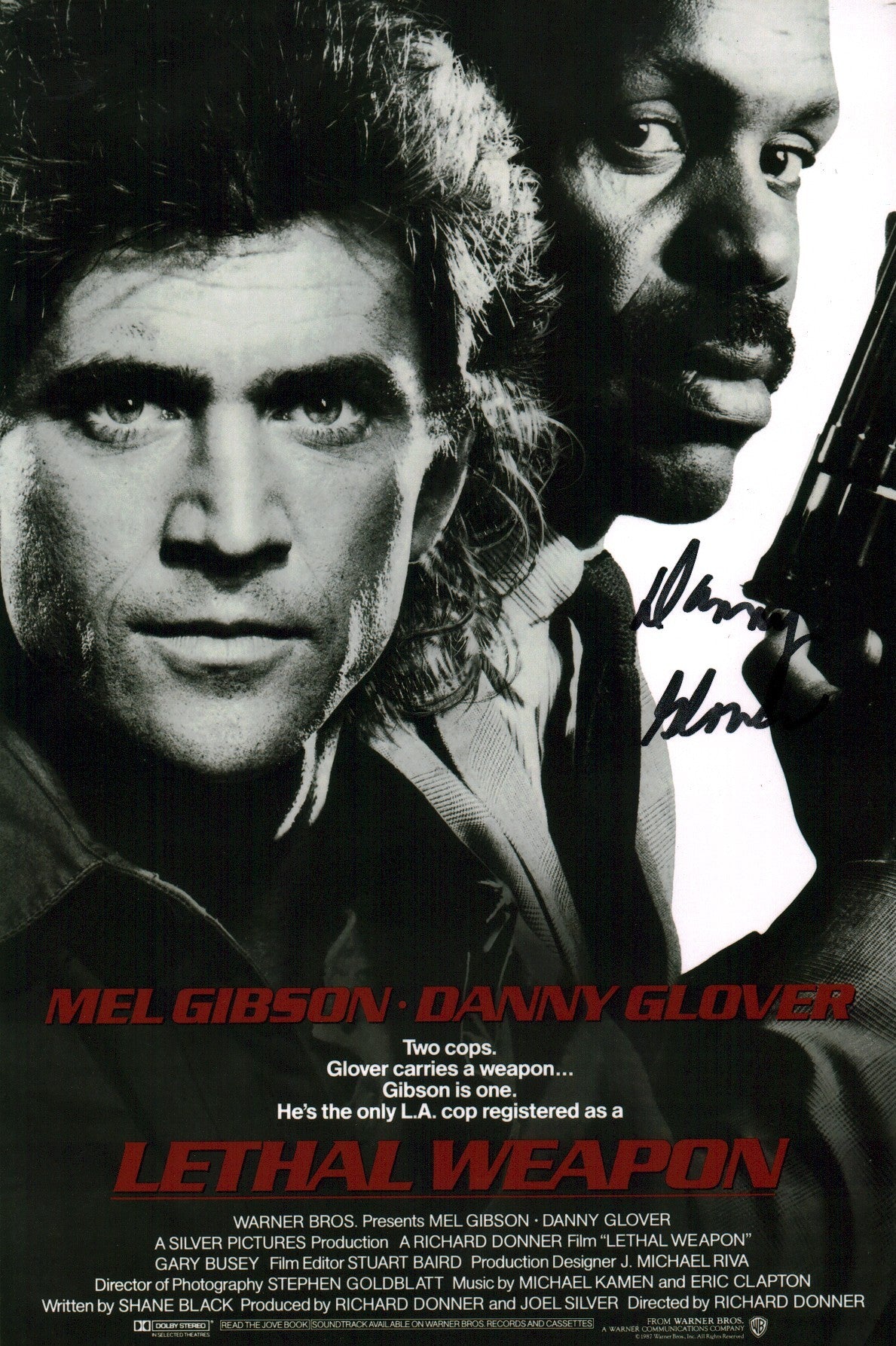 Danny Glover Lethal Weapon 8x12 Photo JSA Certified Autograph