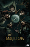 The Magicians 11x17 Photo Poster Cast x4 Signed Appleman, Bishil, Maeve, Dudley JSA Certified Autograph