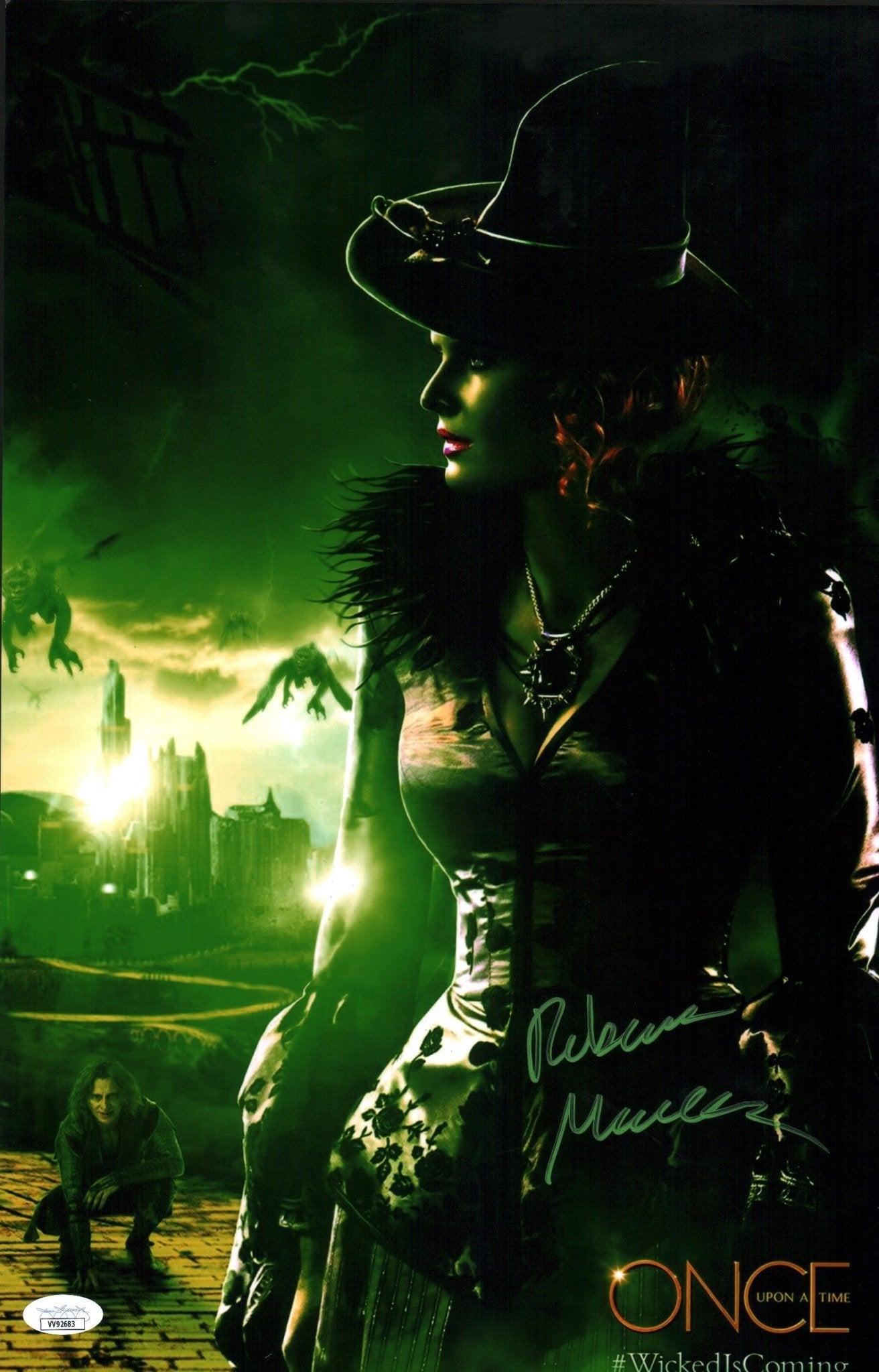 Rebecca Mader Once Upon A Time OUAT 11x17 Photo Poster Signed Autographed JSA COA Certified Auto