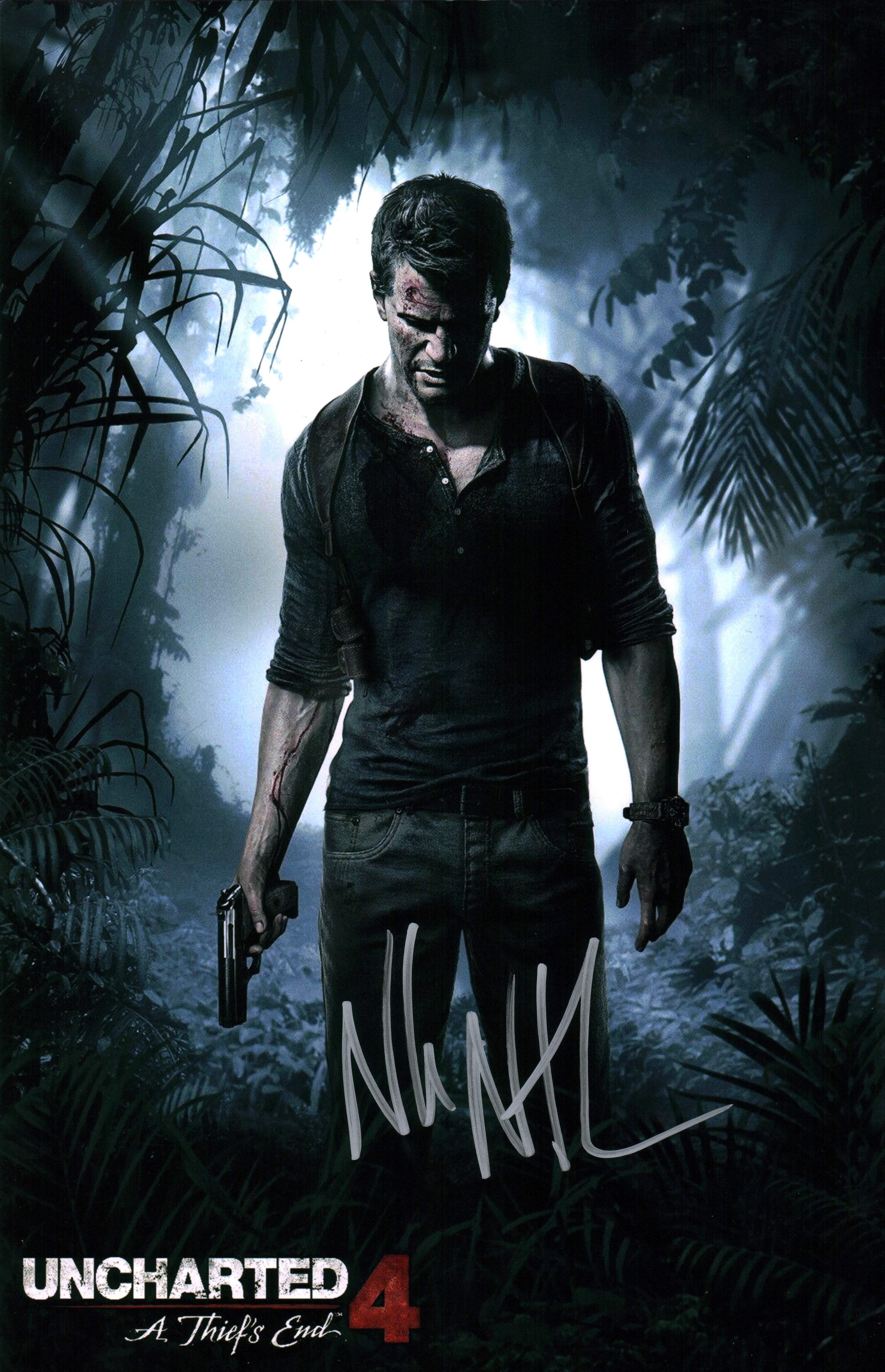 Nolan North Uncharted 11x17 Signed Photo Poster JSA Certified Autograph