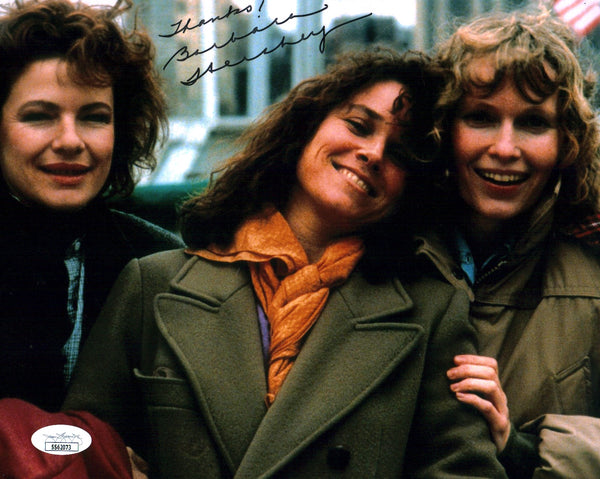 Barbara Hershey Hannah and Her Sisters 8x10 Signed Photo JSA COA Certified Autograph