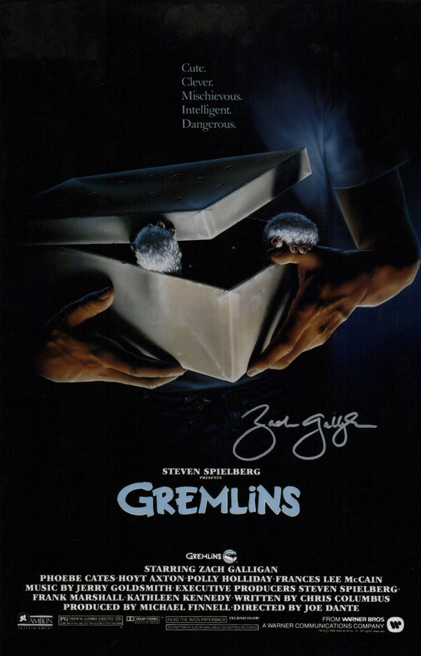 Zach Galligan Gremlins 11x17 Signed Photo Poster JSA Certified Autograph