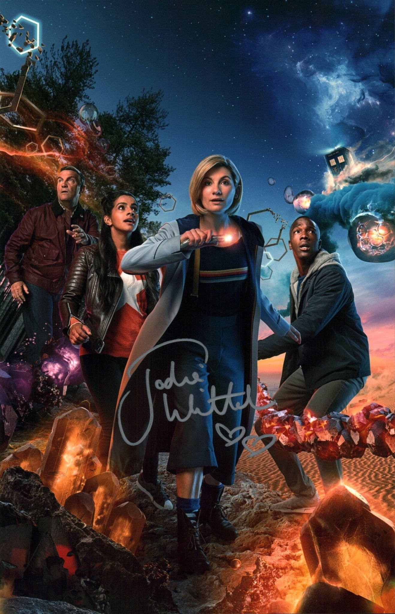 Jodie Whittaker Doctor Who 11x17 Signed Photo Poster JSA Certified Autograph