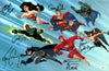 Justice League 11x17 Photo Poster Cast x6 Signed Canals-Barrera Conroy Lumbly Lamarr Newbern Rosenbaum JSA Certified Autograph