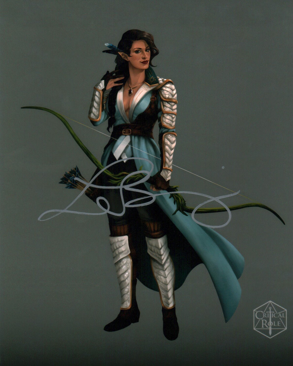 Laura Bailey The Legend Of Vox Machina 8x10 Signed Photo JSA Certified Autograph