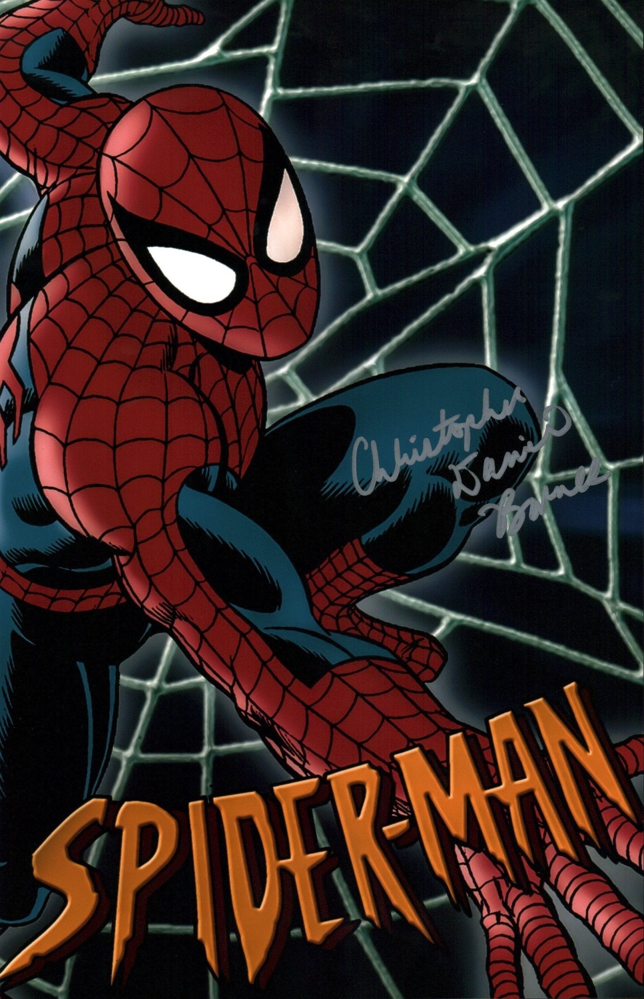 Christopher Daniel Barnes Spider-Man 11x17 Photo Poster Signed Autograph JSA Certified Autograph