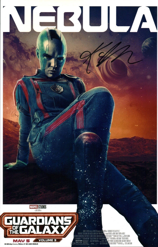 Karen Gillan Guardians of the Galaxy 11x17 Signed Photo Poster JSA Certified Autograph