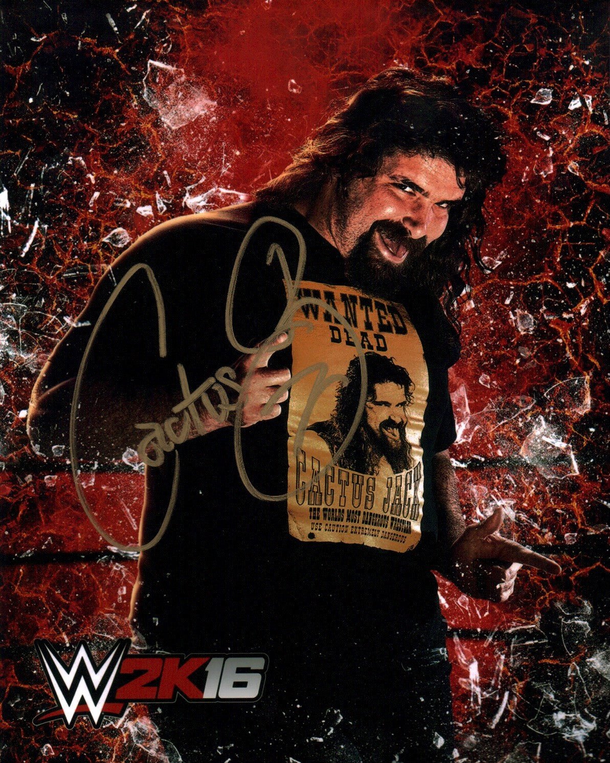 Mick Foley WWE Wrestling 8x10 Signed Photo JSA Certified Autograph