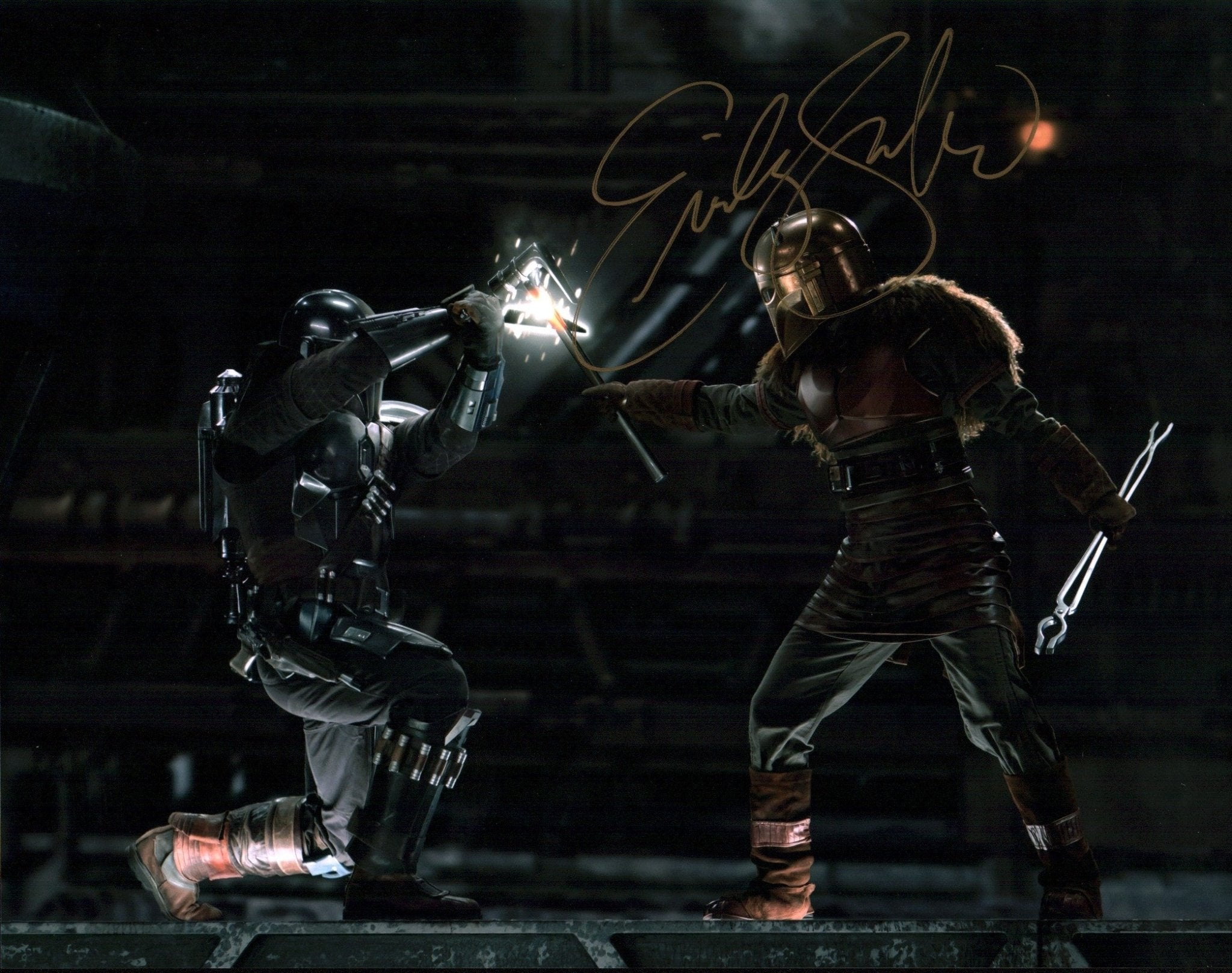 Emily Swallow Star Wars The Mandalorian 11x14 Signed Photo Poster JSA Certified Autograph