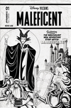 Disney Villains Maleficent #1 Cover Z 1:7 Haeser B&W Variant Comic Book