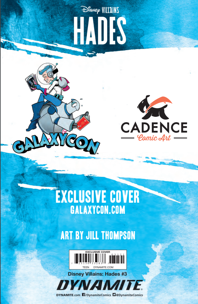 Disney Villians Hades #3 GalaxyCon Exclusive Jill Thompson Trade Variant Comic Book GalaxyCon