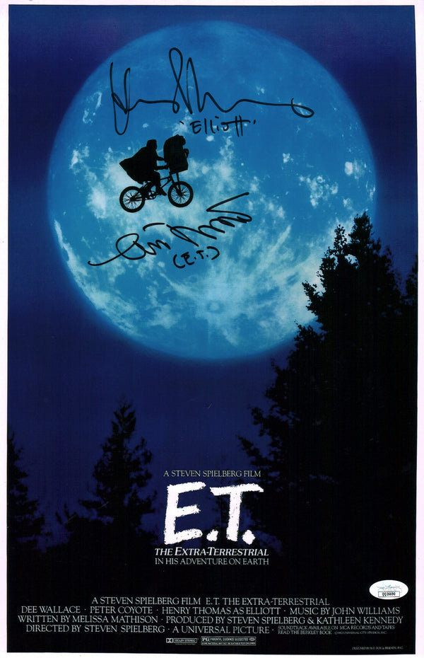 ET The Extra Terrestrial 11x17 Signed DeMerrit Thomas Photo Poster JSA Certified Autograph
