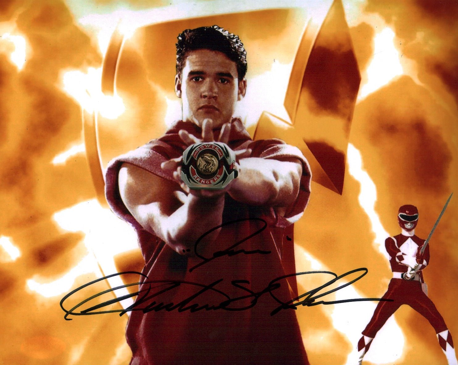 Austin St. John Mighty Morphin Power Rangers 8x10 Signed Photo JSA Cer