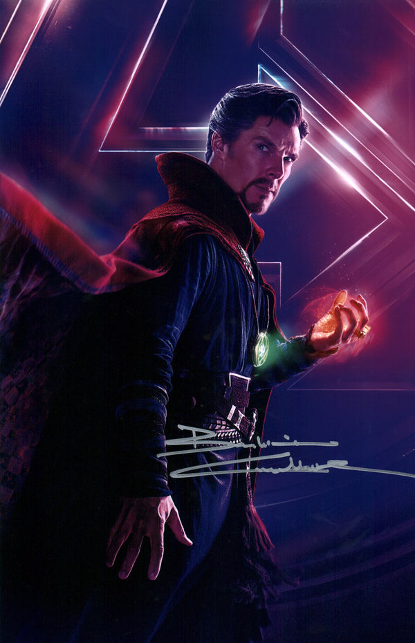 Benedict Cumberbatch Doctor Strange Marvel 11x17 Signed Photo Poster JSA Certified