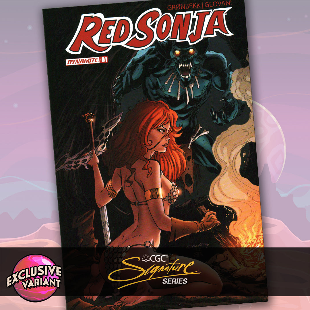 PRESALE: Red Sonja #1 Tim Seeley GalaxyCon Exclusive Variant CGC Signature Series 9.8