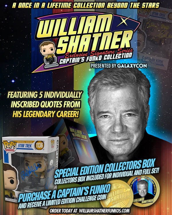 William Shatner Exclusive Signature Series Captain's Funko Collection