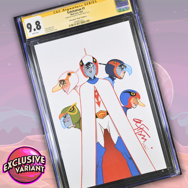 Gatchaman #1 GalaxyCon Exclusive Virgin Duarte Edition CGC Signature Series 9.8 Signed by Gustavo Duarte