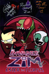 Invader Zim 8x12 Photo Cast x4 Signed Horvitz, Simons, Fahn, Vasquez JSA Certified Autograph