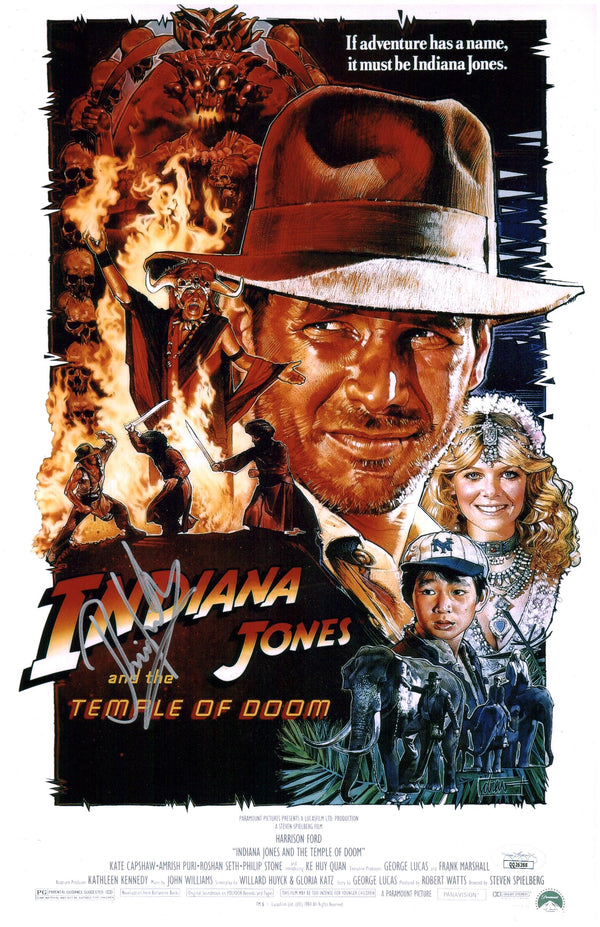 Raj Singh Indiana Jones Temple of Doom 11x17 Signed Photo Poster JSA COA Certified Autograph GalaxyCon