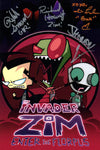 Invader Zim 8x12 Photo Cast x4 Signed Horvitz, Simons, Fahn, Vasquez JSA Certified Autograph