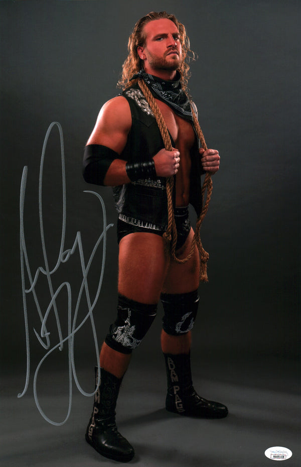 Adam Page Hangman AEW Wrestling 11x17 Signed Photo Poster JSA Certified Autograph GalaxyCon