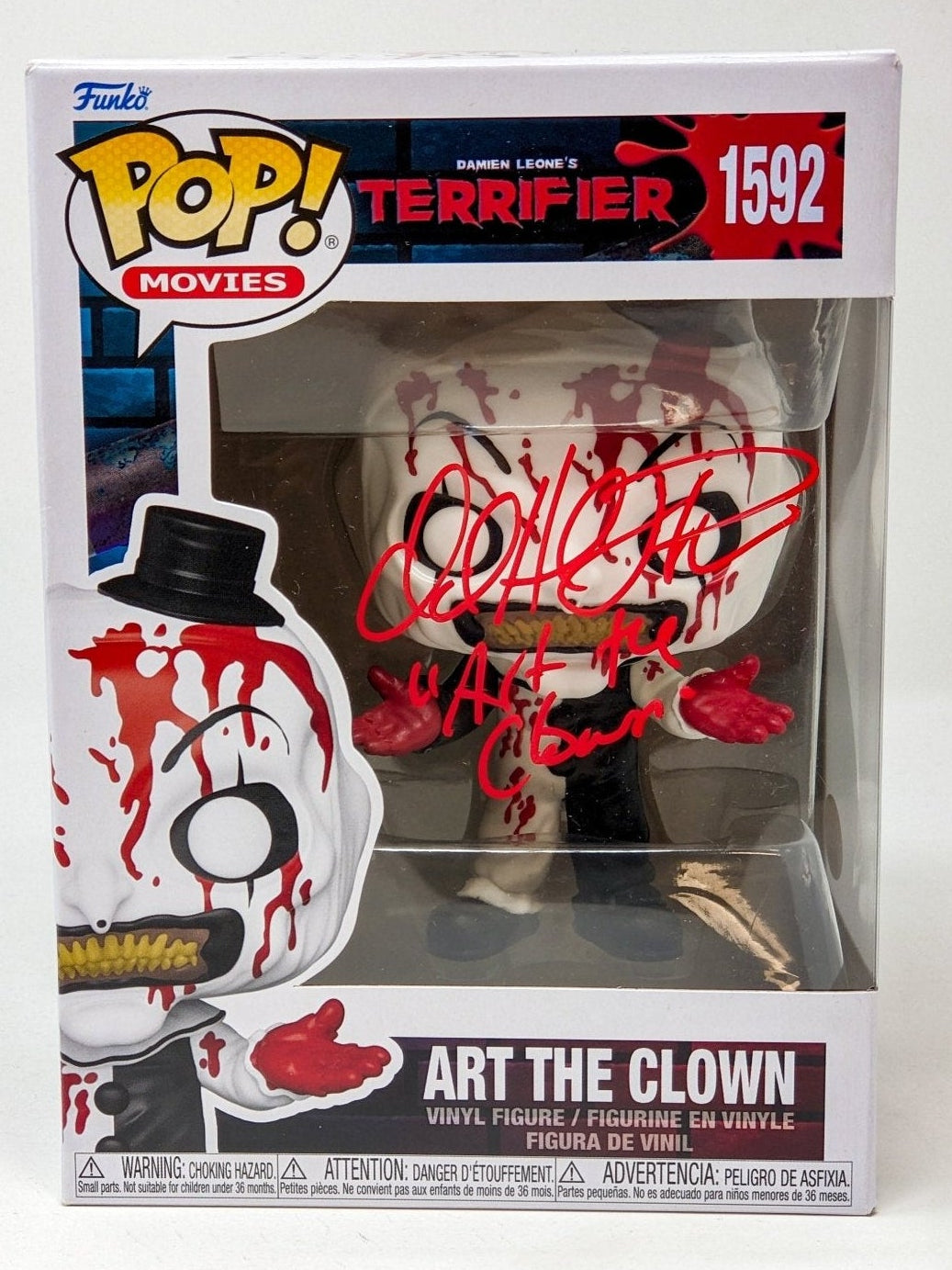 David Howard Thornton Art The Clown #1592 Signed Funko Pop JSA Certified Autograph