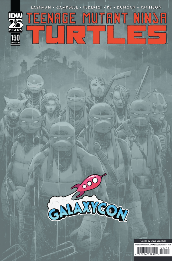 Teenage Mutant Ninja Turtles #150 GalaxyCon Exclusive Virgin Variant Comic Book