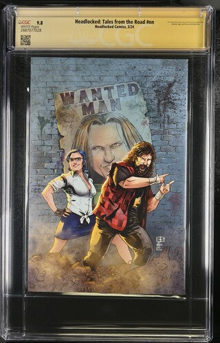 Headlocked: Tales from the Road #nn Headlocked Comics CGC Signature Series 9.8 Signed Leva Bates, Mick Foley, Michael Kingston