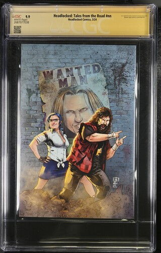 Headlocked: Tales from the Road #nn Headlocked Comics CGC Signature Series 9.9 Signed Leva Bates, Mick Foley, Michael Kingston