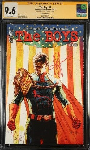 The Boys #1 Dynamite Entertainment CGC Signature Series 9.6 Signed Antony Starr