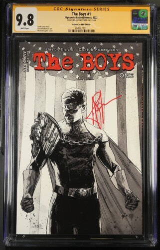 The Boys #1 Dynamite Entertainment CGC Signature Series 9.8 Signed Antony Starr