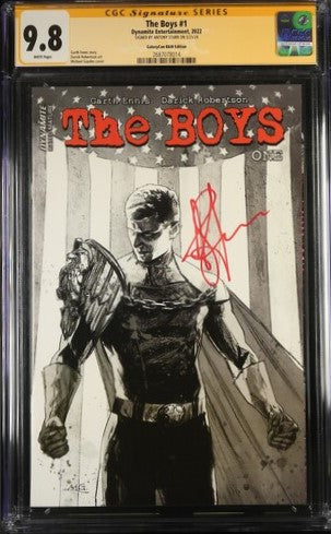 The Boys #1 Dynamite Entertainment CGC Signature Series 9.8 Signed Antony Starr