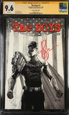 The Boys #1 B&W Dynamite Entertainment CGC Signature Series 9.6 Signed Antony Starr