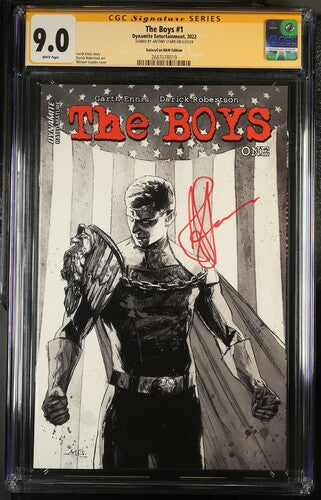 The Boys #1 Dynamite Entertainment CGC Signature Series 9.0 Signed Antony Starr