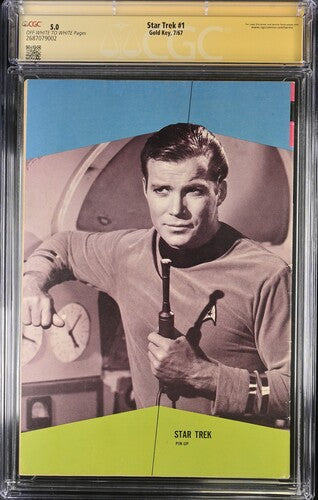 Star Trek #1 Gold Key CGC Signature Series 5.0 Signed William Shatner, Walter Koenig, George Takei