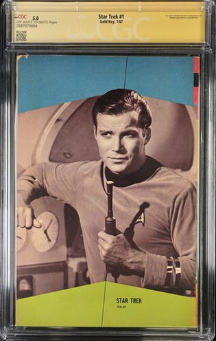 Star Trek #1 Gold Key CGC Signature Series 5.0 Signed William Shatner, Walter Koenig, George Takei