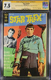 Star Trek #9 Gold Key CGC Signature Series 7.5 Cast x3 Signed Koenig, Shatner,Takei