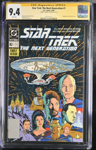 Star Trek: The Next Generation #1 DC Comics CGC Signature Series 9.4 Signed Brent Spiner