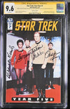 Star Trek Year Five #7 IDW CGC Signature Series 9.6 Cast x4 Signed Koenig, Shatner, Nichols, Takei