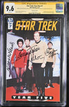 Star Trek Year Five #7 IDW CGC Signature Series 9.6 Cast x4 Signed Koenig, Shatner, Nichols, Takei