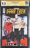 Star Trek: Year Five #7 IDW Publishing CGC Signature Series 9.2 Cast x4 Signed Nichols, Shatner, Takei, Koenig