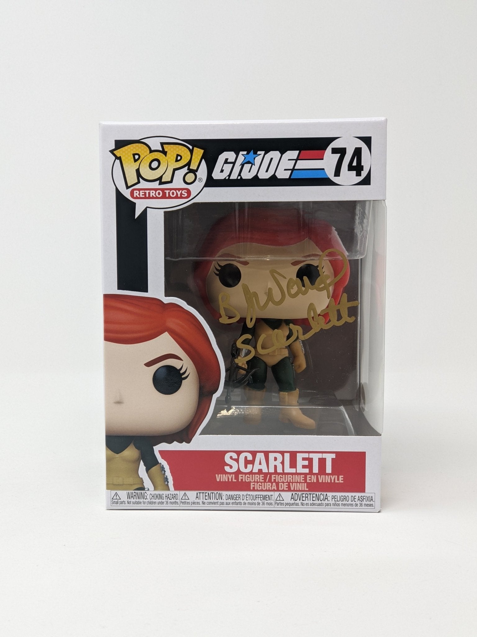 BJ Ward GI Joe Scarlett #74 Signed Funko Pop JSA Certified Autograph