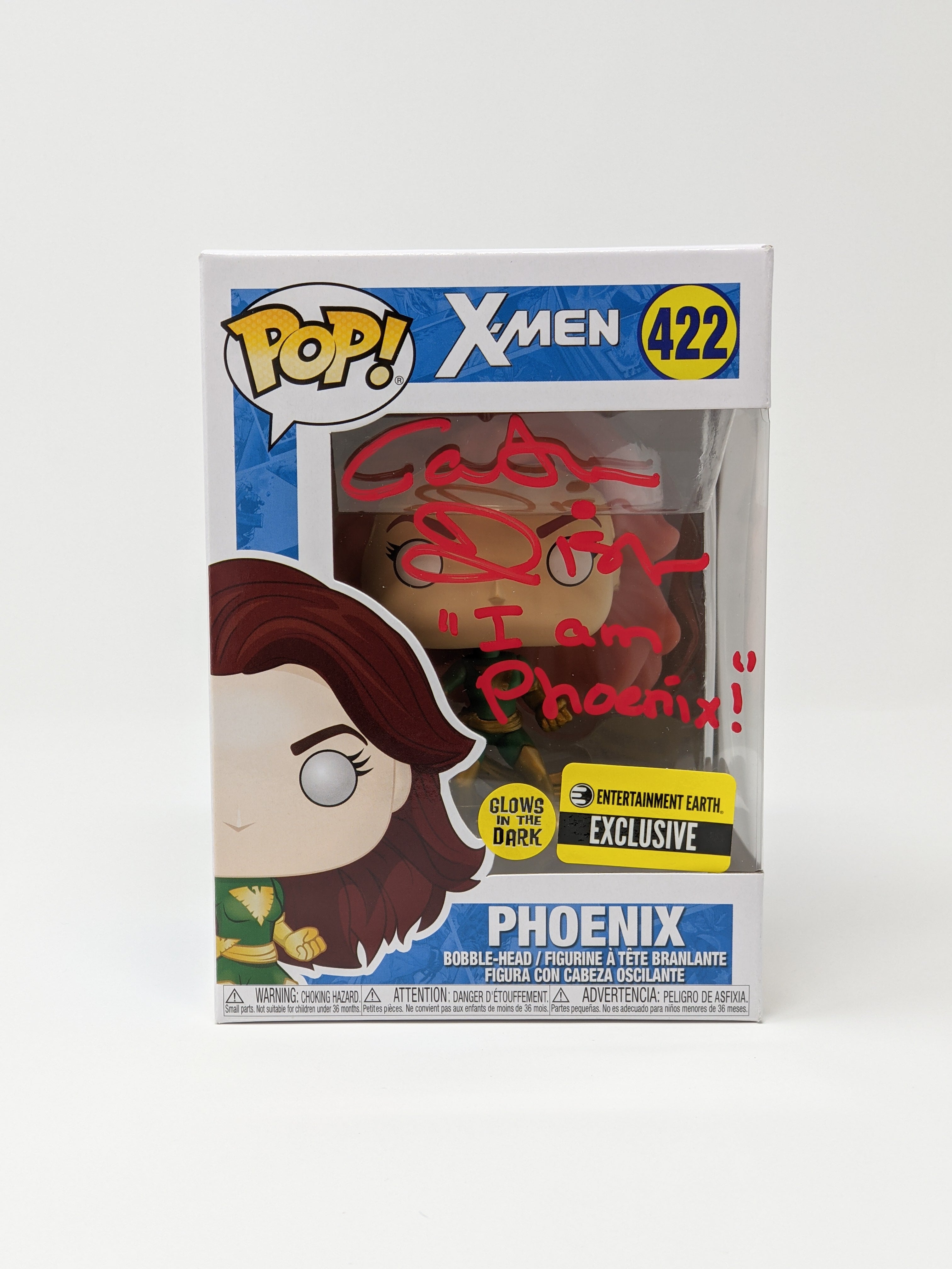 Catherine Disher Marvel X-Men Dark Phoenix #422 Exclusive Glow in the Dark Signed Funko Pop JSA Certified Autograph