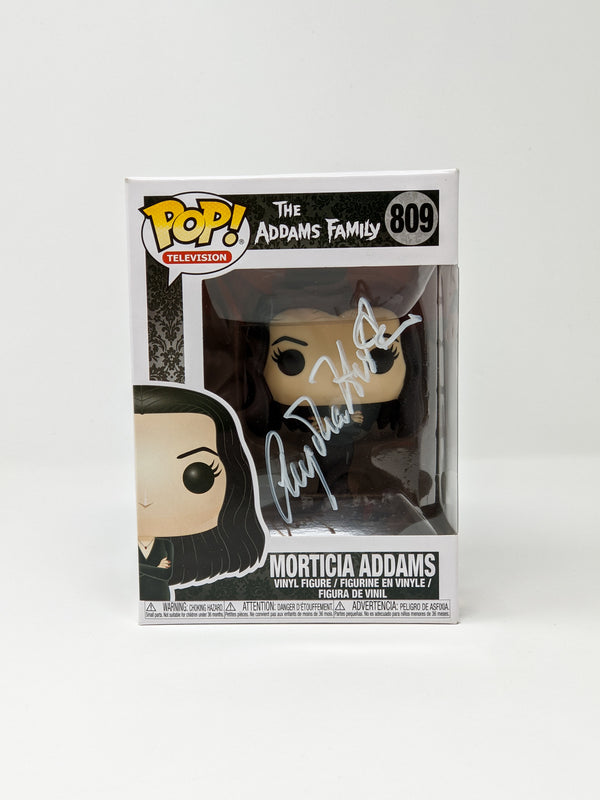 Anjelica Huston Addams Family Morticia Addams #809 Signed Funko Pop Beckett/JSA  Certified Autograph