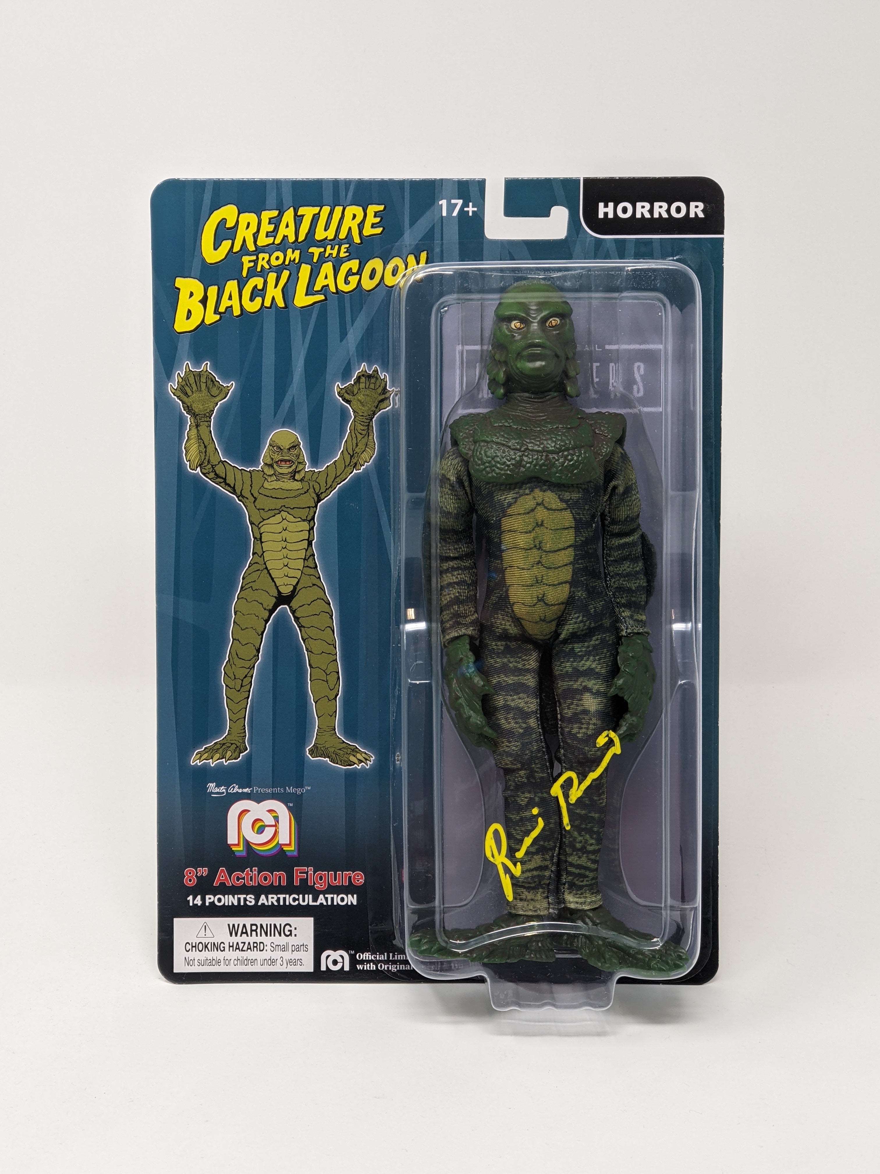 Ricou Browning Creature from the Black Lagoon Signed Mego Action Figure JSA Certified Autograph