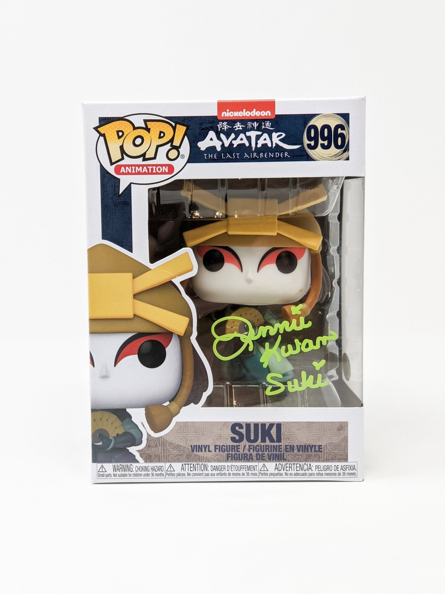 Jennie Kwan Avatar Last Airbender Suki #996 Signed Funko Pop JSA Certified Autograph