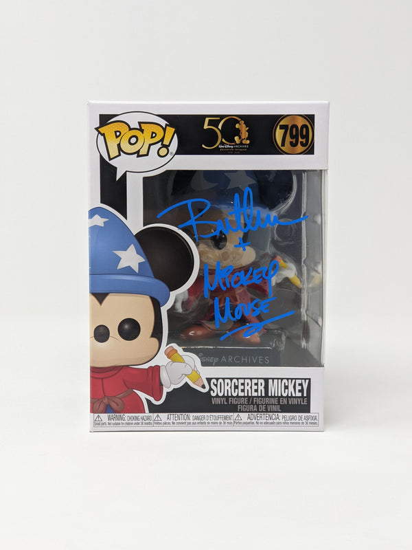 Bret Iwan Disney Sorcerer Mickey #799 Signed Funko Pop JSA Certified Autograph