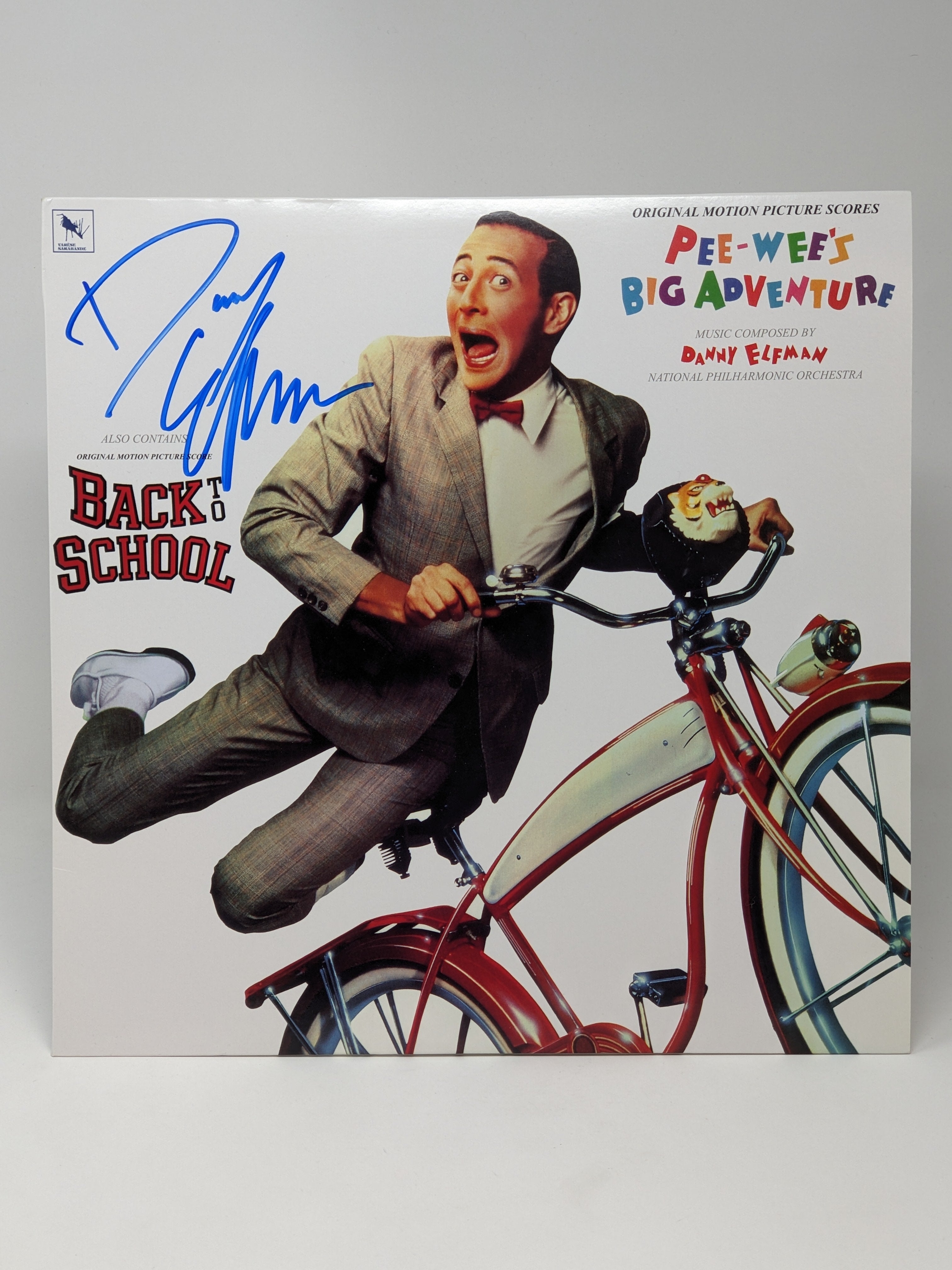 Danny Elfman Pee-Wee's Big Adventure Original Motion Picture Signed Vinyl Record Album JSA Certified Autograph