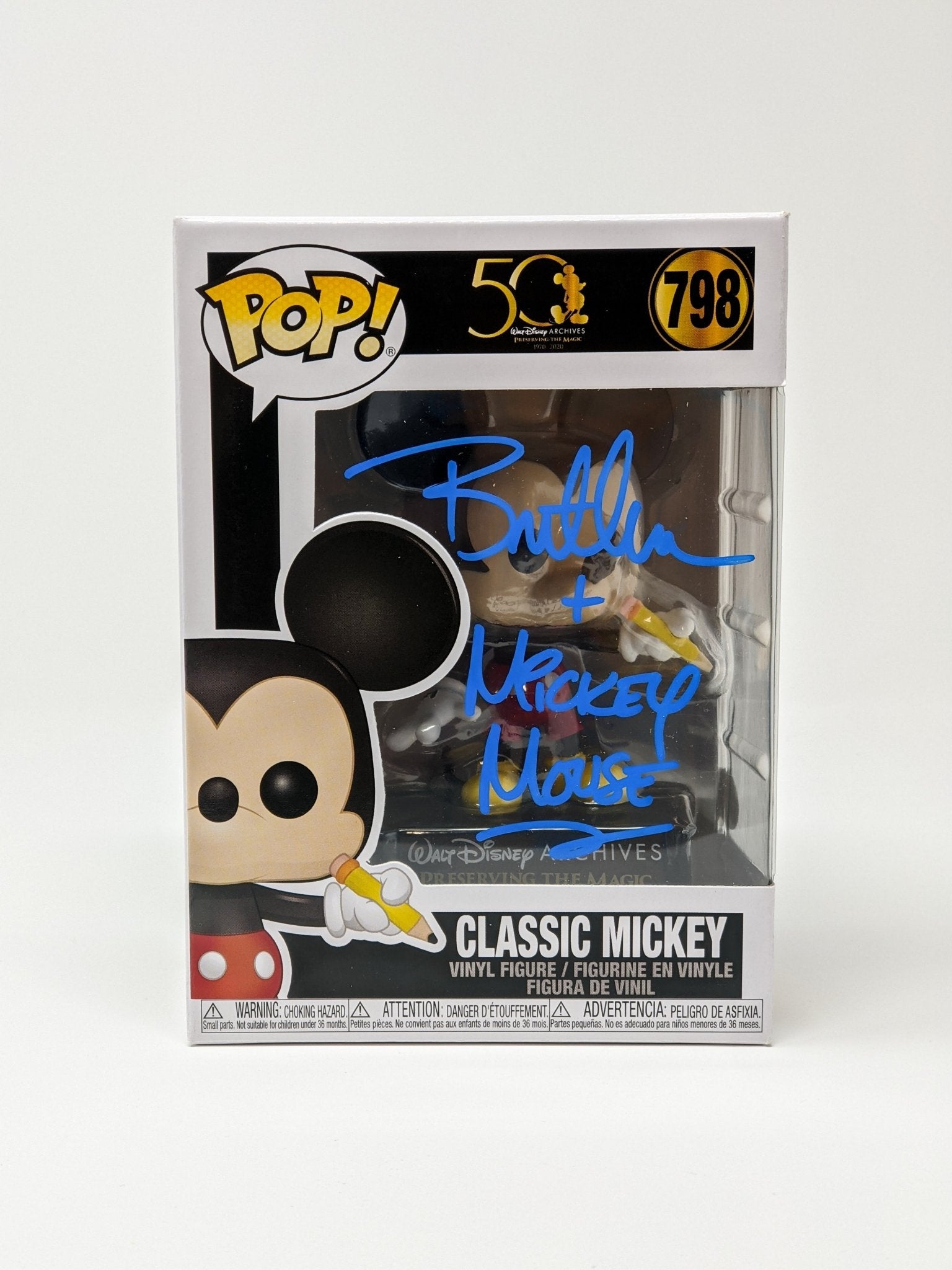Bret Iwan Disney Classic Mickey #798 Signed Funko Pop JSA Certified Au